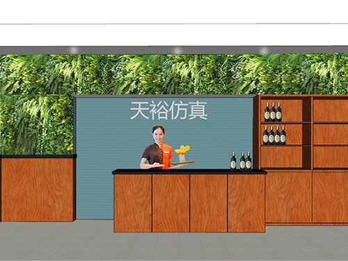 东莞南城秦妈火锅仿真植物装饰工程